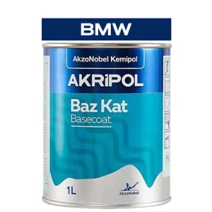BMW 354 Titanyum Gümüşü Akripol Bazkat Akrilik Son Kat Oto Boyası