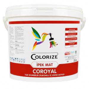 Coroyal Tam Silinebilir Silikonlu İç Cephe Boyası 2.5 LT COLORIZE BOYA